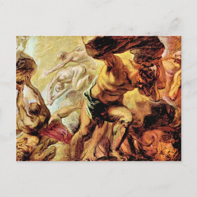 Overthrow of the Titans by Paul Rubens Postcard (Front)