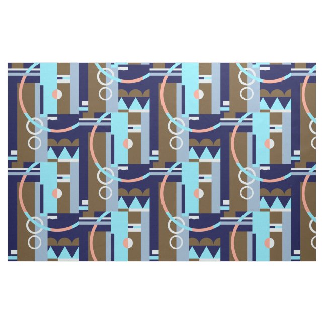 OVERTURE: Art Deco Geometric, Balorama Lounge Fabric (Fat Quarter)