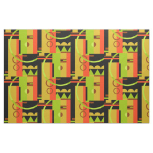 OVERTURE: Art Deco Geometric, Early Autumn Fabric