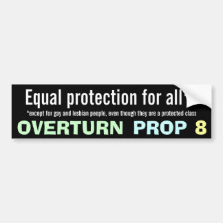 Overturn Prop 8 Bumper Sticker
