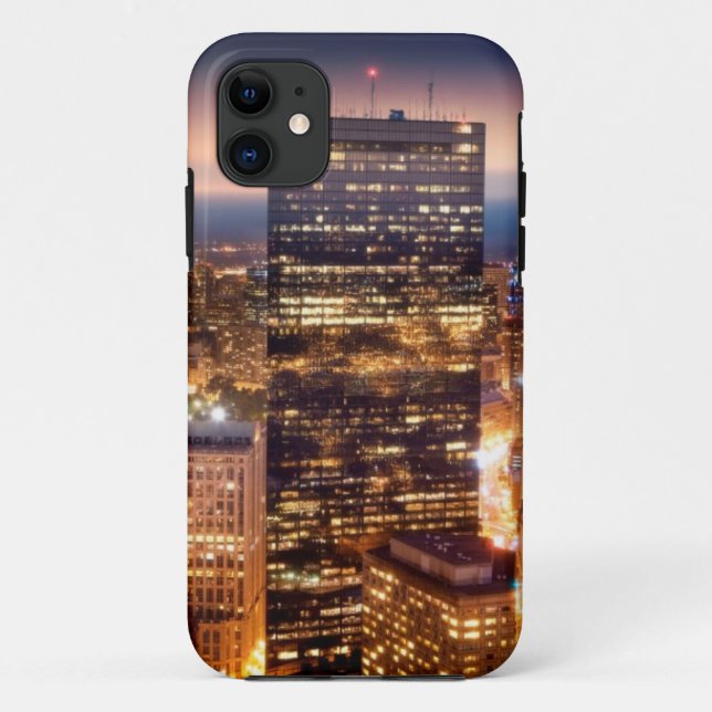 Overview of Boston at night Case-Mate iPhone Case (Back)