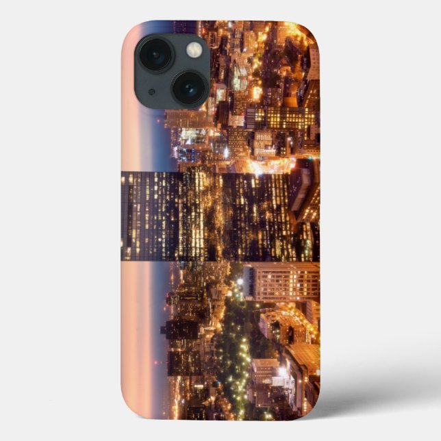 Overview of Boston at night Case-Mate iPhone Case (Back)