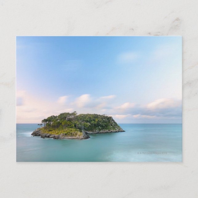 Overview of San Nicolas island, long exposure. Postcard (Front)