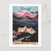 Overview of the Banff Springs Hotel Poster