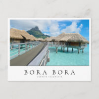 Overwater resort on Bora Bora, French Polynesia