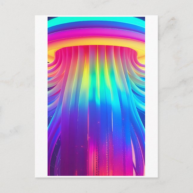 Overwhelmed by a Force of  Technological Diversity Postcard (Front)