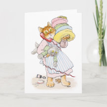 Overworked Cat Mum Mother's Day Card