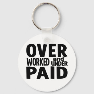 Overworked key chain, customisable ring