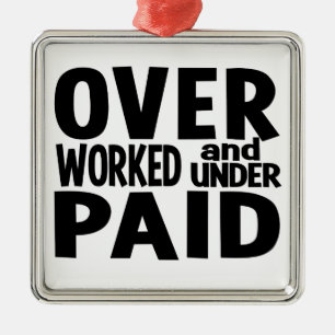 Overworked ornament, customisable metal ornament