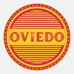Oviedo City Pride Emblem – Spanish Identity Classic Round Sticker