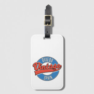 Oviedo spain vintage style logo luggage tag