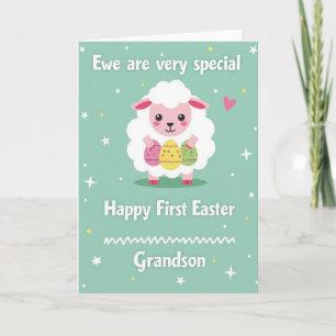 Ovine Star Pattern Holiday Card