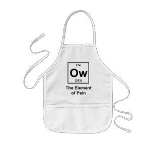 Ow, The Element of Pain Kids Apron