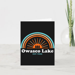 Owasco Lake New York Rainbow _1  Card