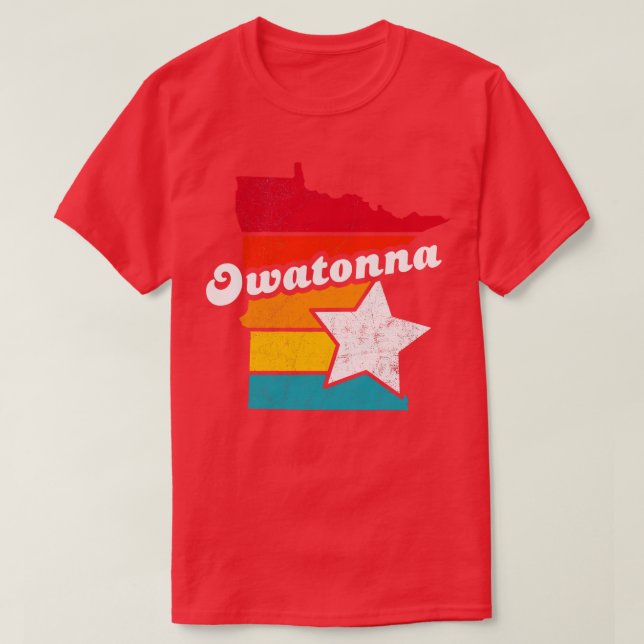 Owatonna Minnesota Vintage Distressed Souvenir 2 T-Shirt (Design Front)