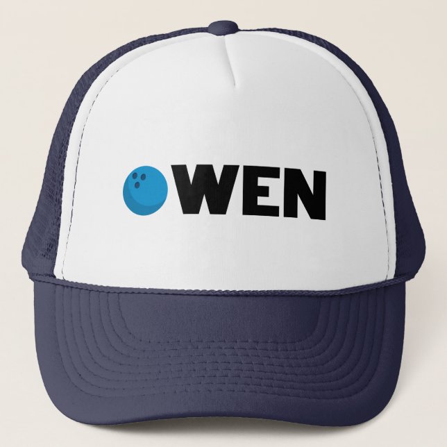 Owen bowling trucker hat (Front)