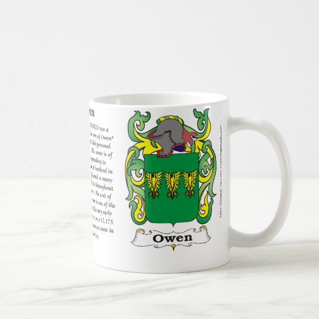 Owen Family Coat of Arms mug (Right)