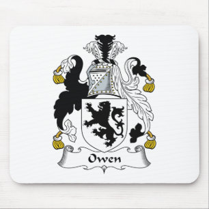 Owen Family Crest Mouse Pad
