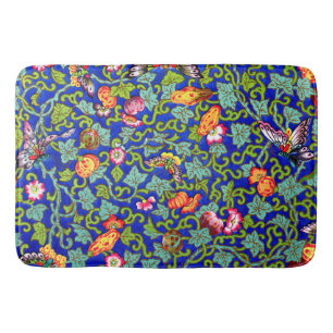 Owen Jones Antique Oriental Butterflies Bath Mat
