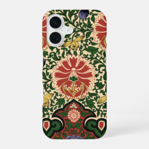 Owen Jones Chinoiserie Red Lotus Floral Art Design iPhone 16 Case
