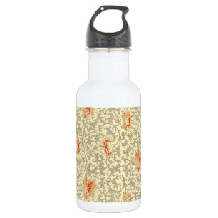 Owen Jones Vintage Pattern: Coral Floral Grey 532 Ml Water Bottle
