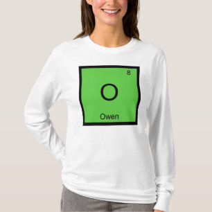 Owen Name Chemistry Element Periodic Table T-Shirt