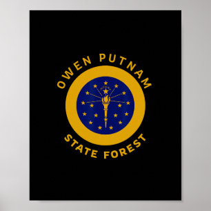 Owen Putnam State Forest Indiana In Trip Vacation Poster