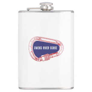 Owens River Gorge Climbing Carabiner Hip Flask