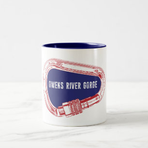 Owens River Gorge Climbing Carabiner Two-Tone Coffee Mug