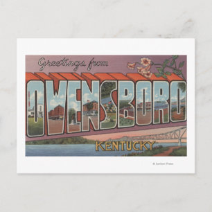 Owensboro, Kentucky - Large Letter Scenes Postcard