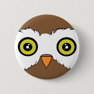 Owl 1 6 cm round badge