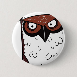 Owl 2 6 cm round badge