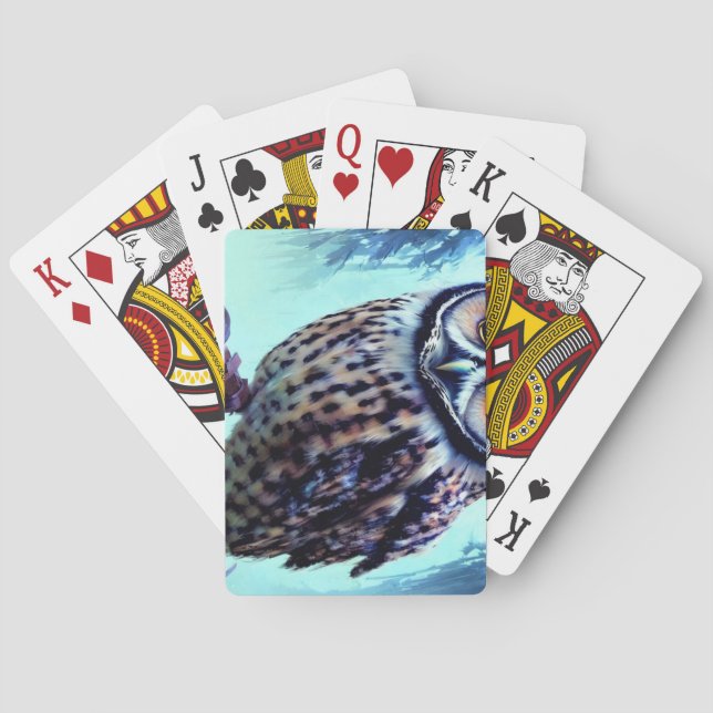 Owl 2 playing cards (Back)