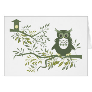Owl 3 ~ Owl Sitting On Tree Branch