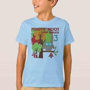 Owl 3rd Birthday T-shirts and Gifts