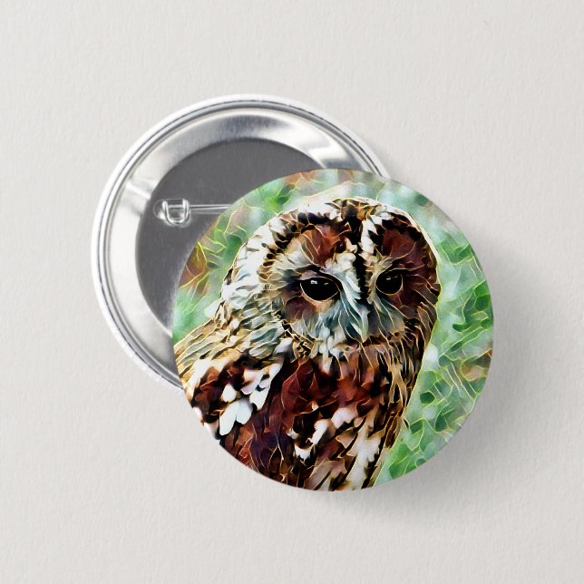 OWL 6 CM ROUND BADGE (Front & Back)