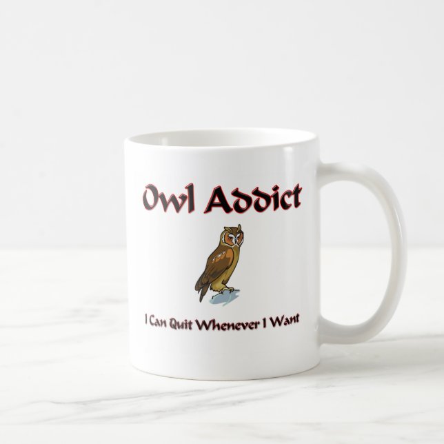 Owl Addict Coffee Mug (Right)