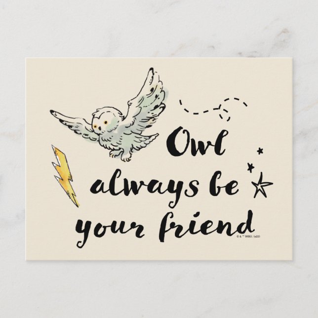 Owl Always Be Your Friend Postcard (Front)