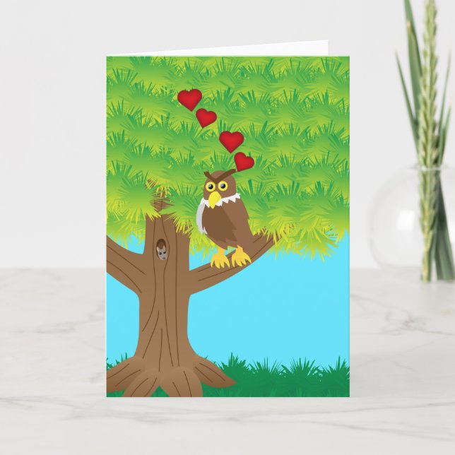 Owl always love you card (Front)