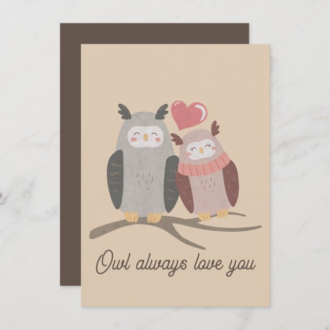 Owl Always Love You Card (Front/Back)