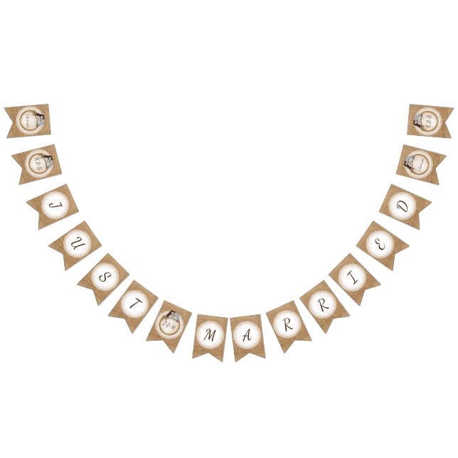 Owl Always Love You Casual Wedding Just Married Bunting (All)