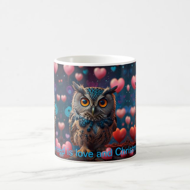Owl always love you coffee mug (Center)