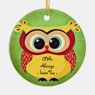 Owl Always Love You Ornament Round