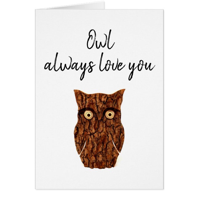 Owl always love you romantic rustic  (Front)