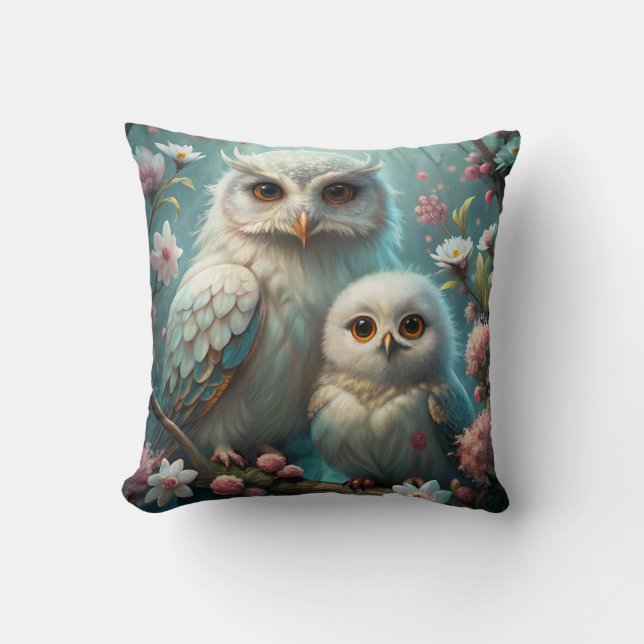 Owl and Baby Cushion (Front)