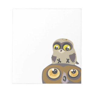 Owl and Baby~notes Notepad