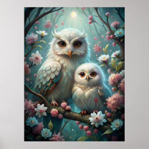 Owl and Baby Poster
