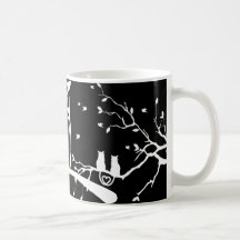 Owl and Cats Coffee Mug