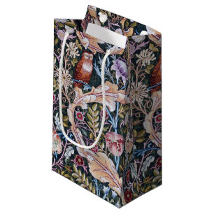 Owl and Flowers, William Morris Small Gift Bag