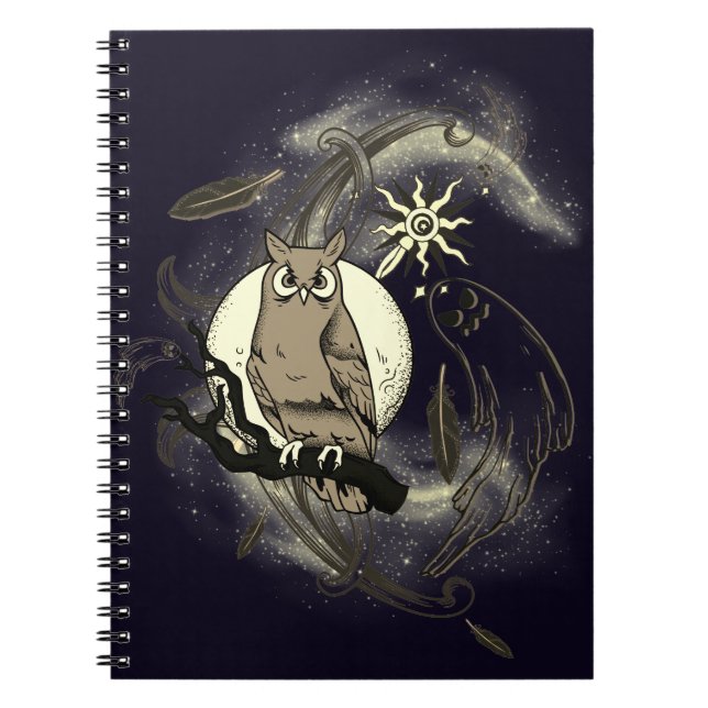 Owl and ghost notebook (Front)